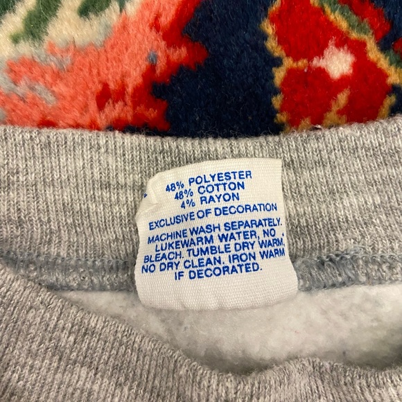 Disney Sweaters - Vintage Mickey Mouse Grey Sweatshirt Size: XL - Picture 3 of 5